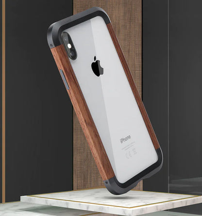 Vintage Wooden Frame Phone Case, Wood Phone Cover