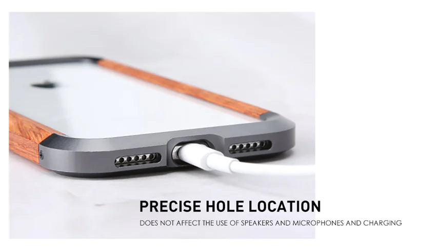 Vintage Wooden Frame Phone Case, Wood Phone Cover